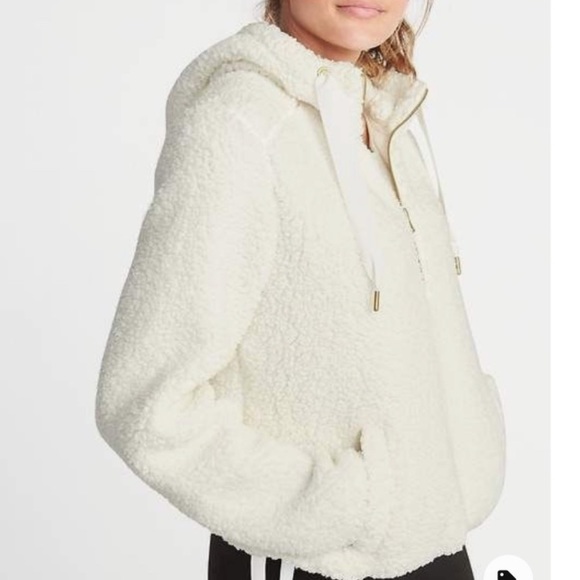 NWT! GAP Sherpa Teddy Full Zip Hoodie Fleece - Picture 2 of 12